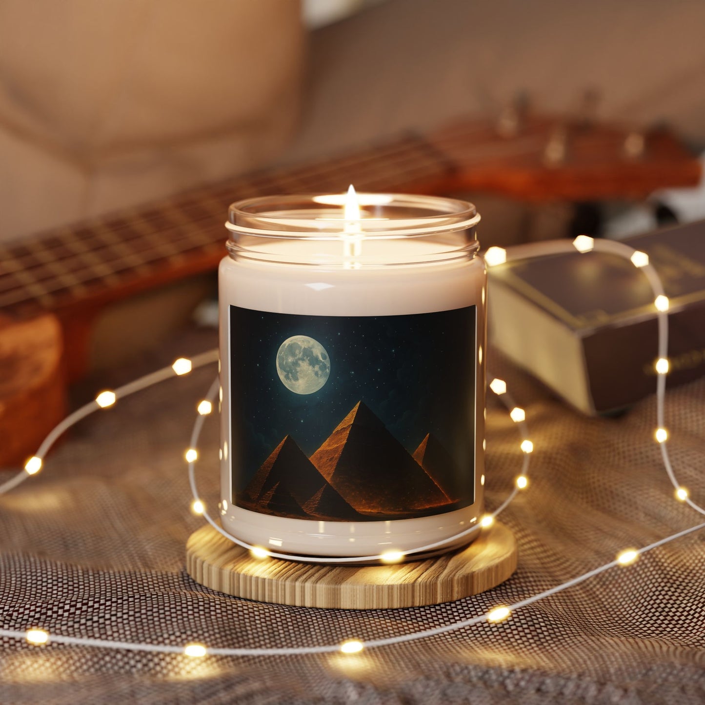 Mystical Pyramid Candle, Scented Soy Candle for Relaxation, Home Decor, Gifts, Aromatherapy, Spirituality